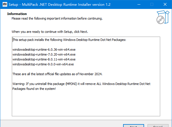 MultiPack .NET Windows Desktop Installer (.NET集合包) v2.2-安卿辰博客