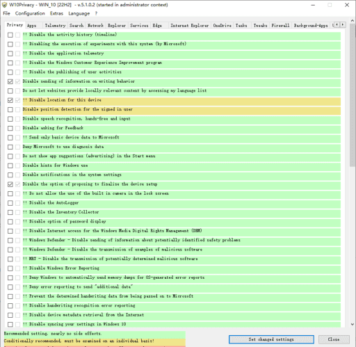W10Privacy 隐私保护工具 v6.0.0.0 汉化便携版-安卿辰博客