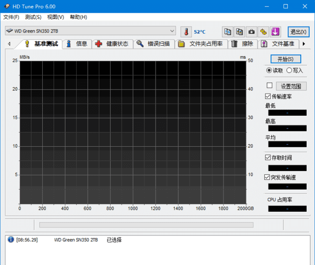 HD Tune Pro v6.10 固态硬盘性能检测工具 汉化绿色版-安卿辰博客